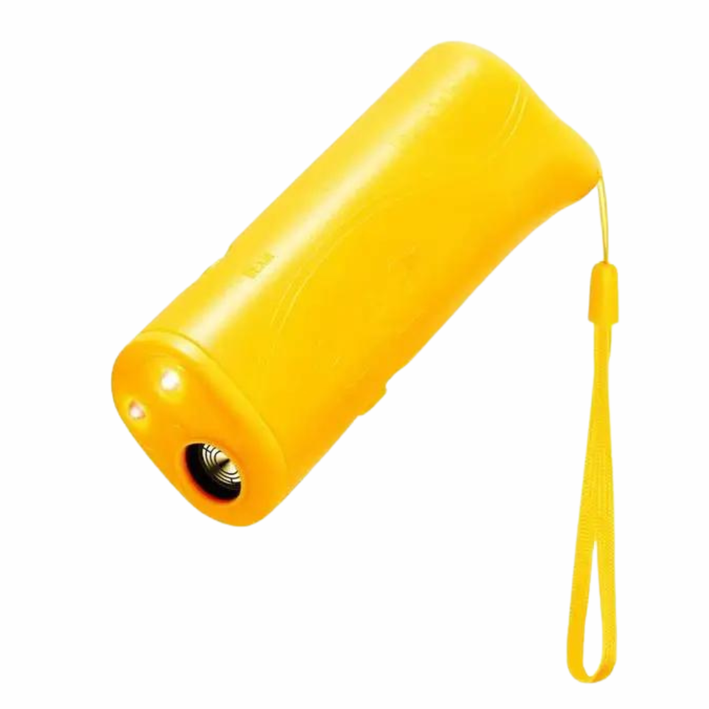 Ultrasonic Dog Repeller Trainer Yellow