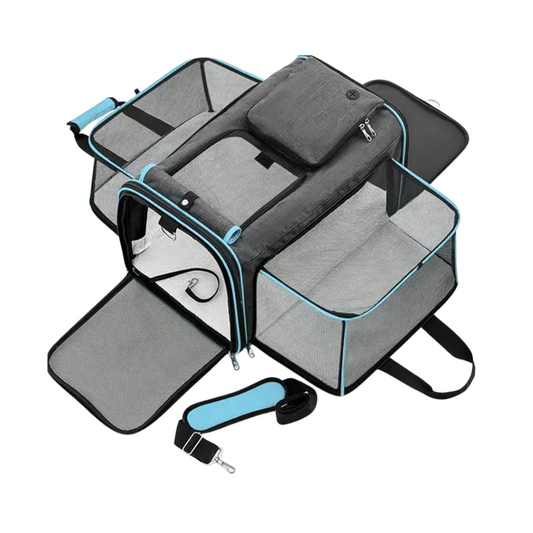 Breathable Portable Pet Carrier Blue