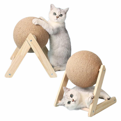 Two Cats Playing With Cat Furniture Masterpiece 