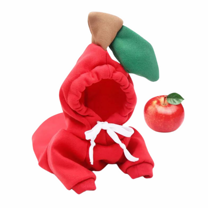 Cozy Fruit Hoodie for Pets Red