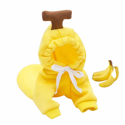 Cozy Fruit Hoodie for Pets Yellow