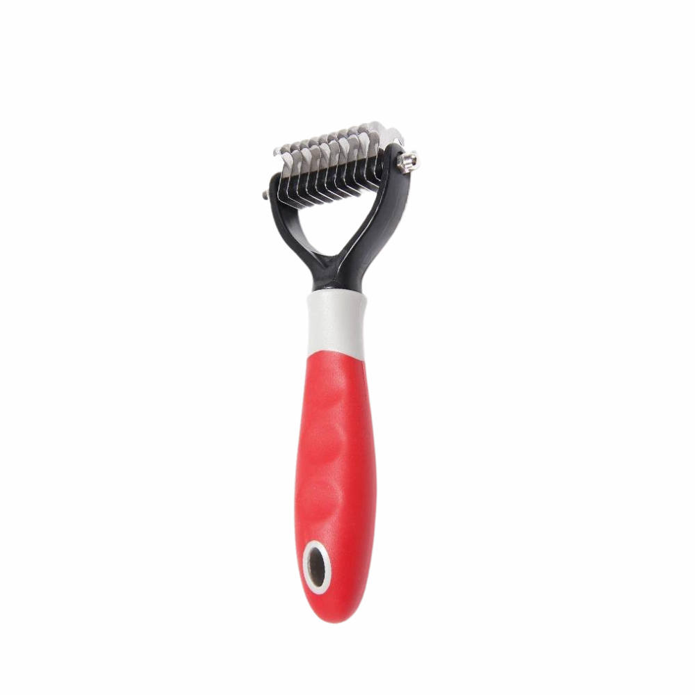 Pro Dual-Sided Pet Grooming Red Small