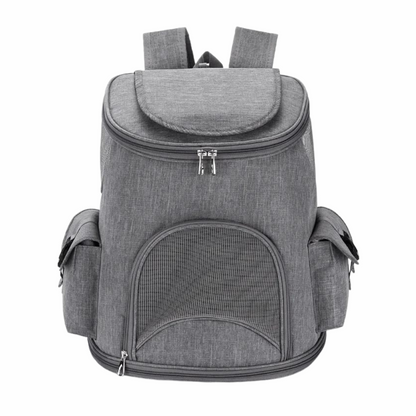 Reflective Pet Travel Backpack Grey