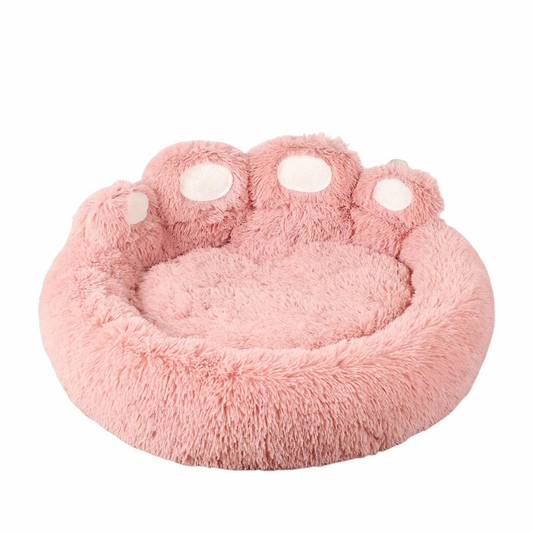 Pink Warm Plush Dog Sofa