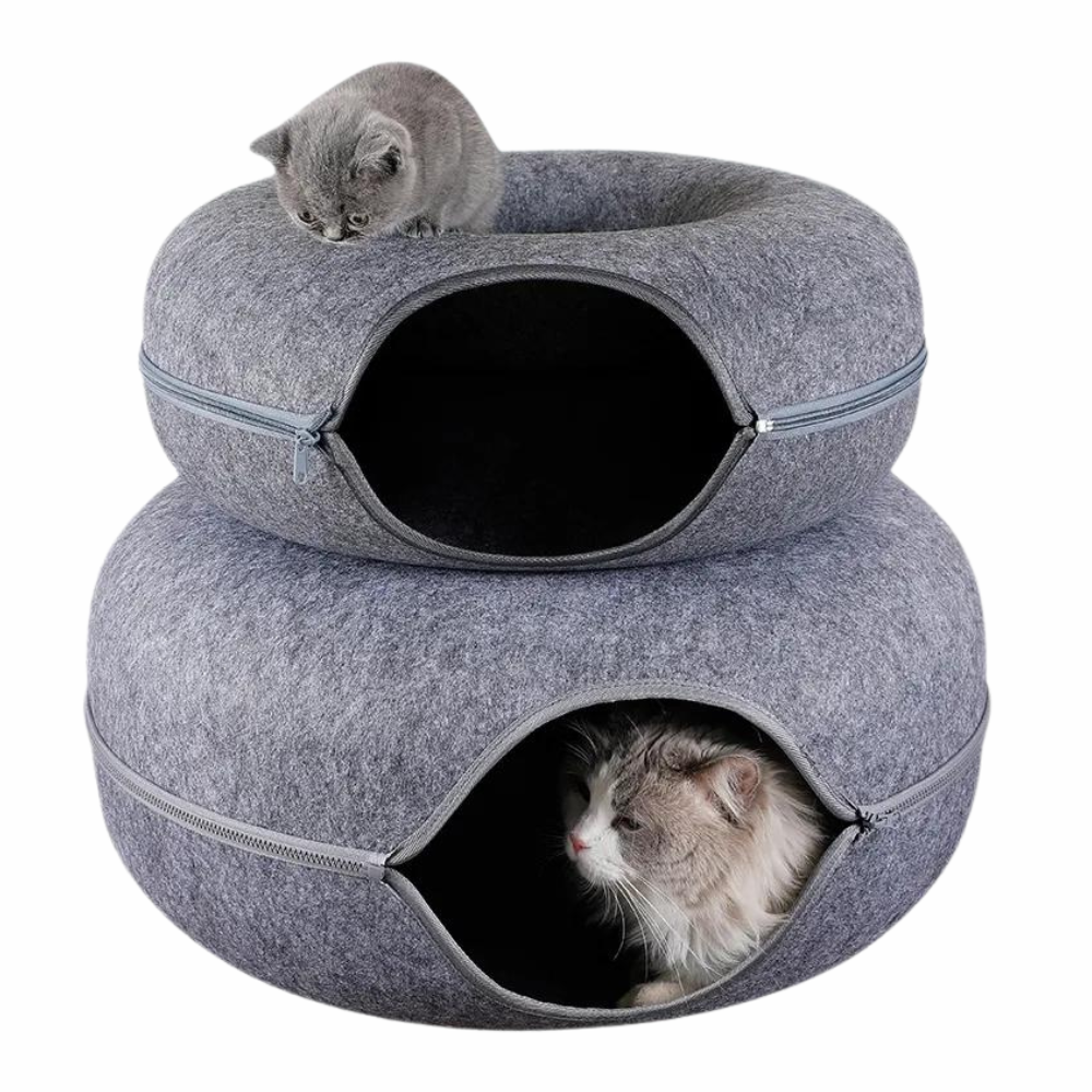 Cozy Donut Cat Tunnel