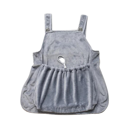 Cozy Travel Pet Apron Gray