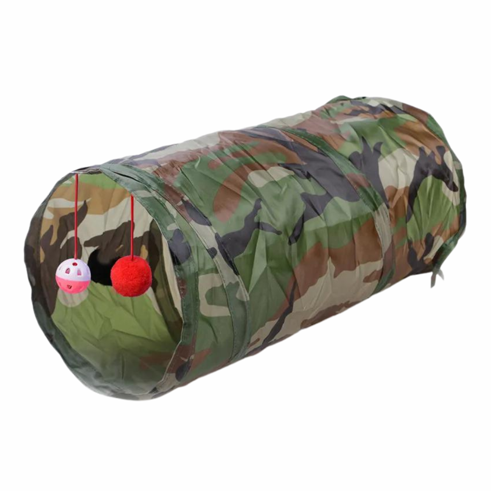 Foldable Interactive Cat Tunnel Camouflage Short