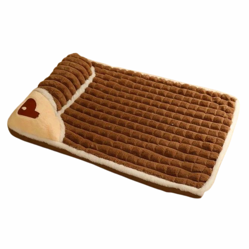 Luxury Winter Dog Bed Chocolate