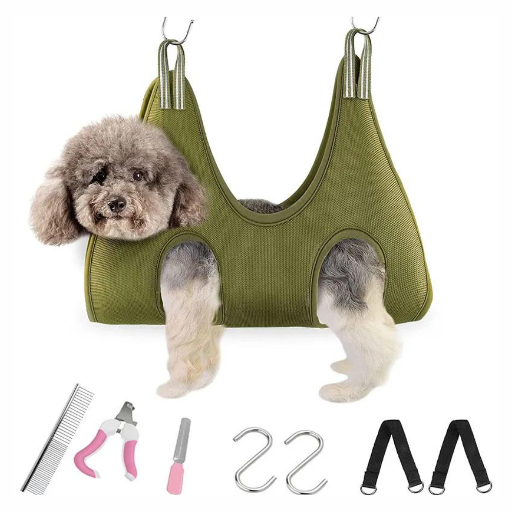 Pet Grooming Hammock Set