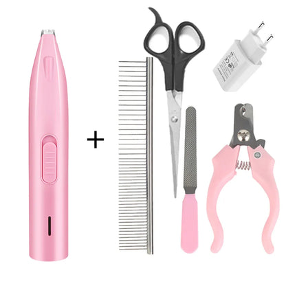 Pink Pet Hair Trimmer Set