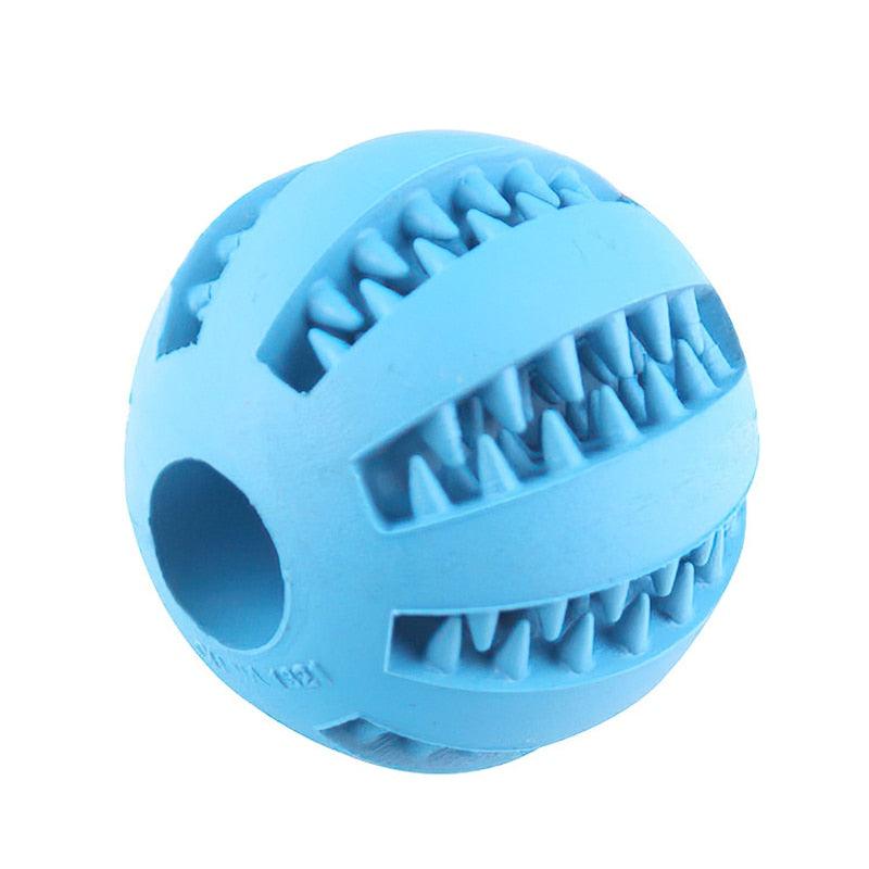 blue Teeth cleaning dog ball כלב כדור צ×"צו×"ים כחול