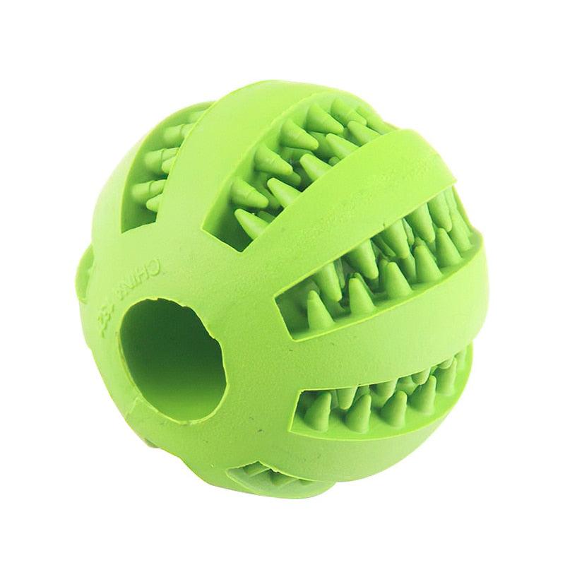 Green Rubber dog toy  כדור גומי לכלבים  ירוק