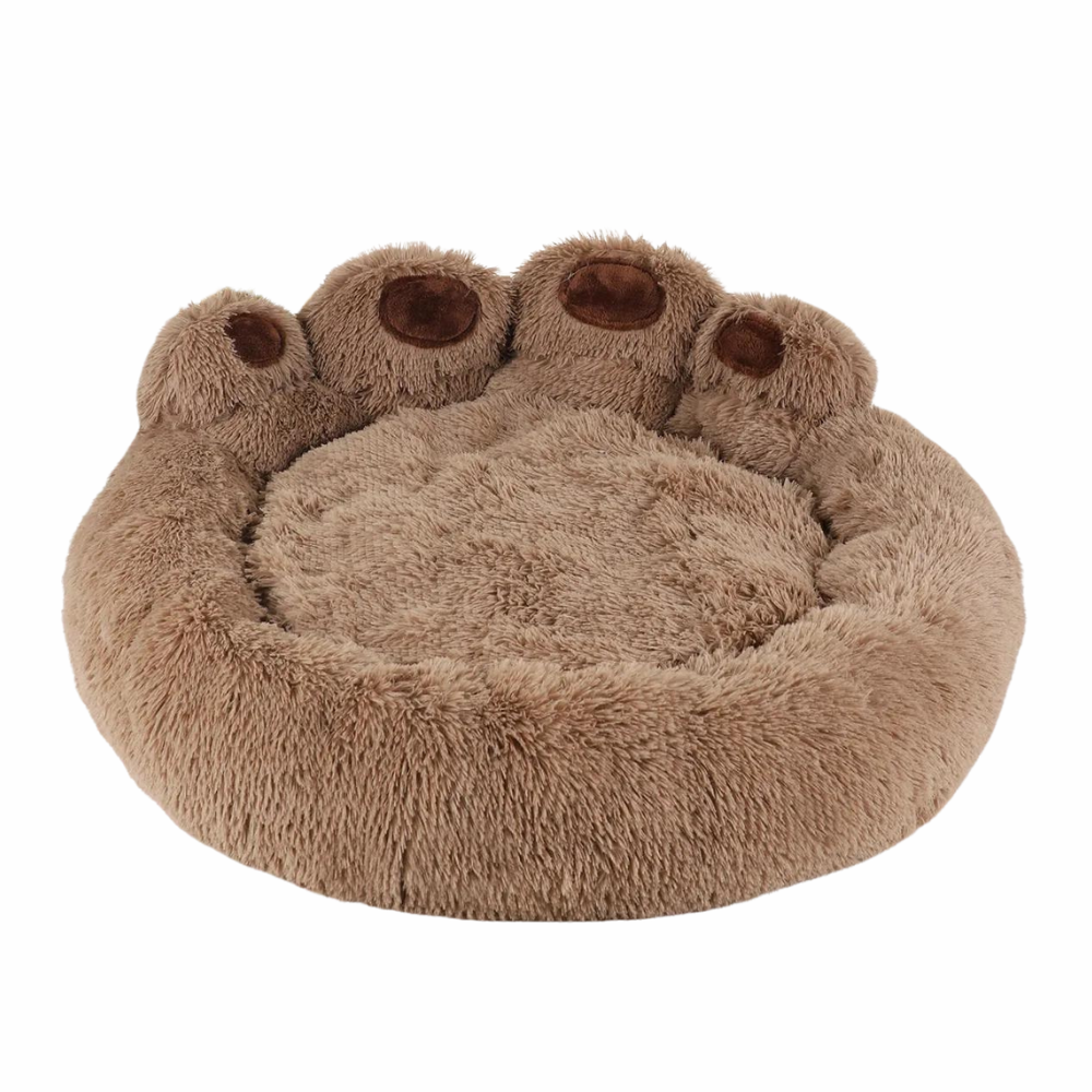 Brown Warm Plush Dog Sofa